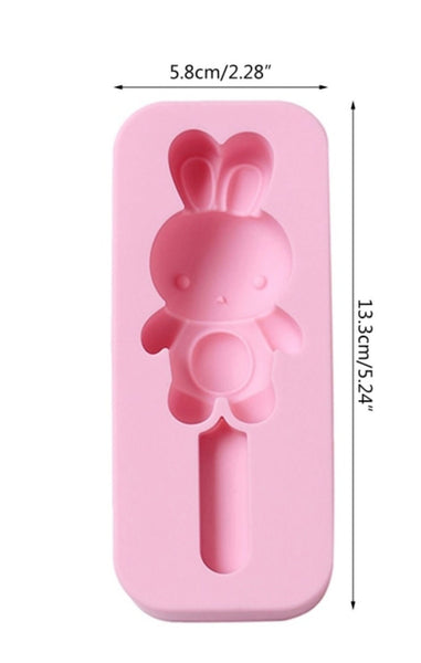BUNNY CAKESICLE MOLD, Cute Rabbit Popsicle Mold, Silicone Ice Cream Mold, Baking Supplies, Diy Baking, Fast Shipping Unique Molds Sprinklify
