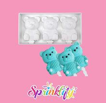 Load image into Gallery viewer, SPRINKLIFY Teddy Bear Mold, Cakesicle Mold, Popsicle Mold, Dessert Mold, High Quality Silicone Ice Cream Mold, Baking Supplies
