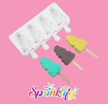 Load image into Gallery viewer, SPRINKLIFY Christmas Tree Mold, Cakesicle Mold, Popsicle Mold, Winter Mold, Holiday Baking, High Quality Silicone Ice Cream Mold
