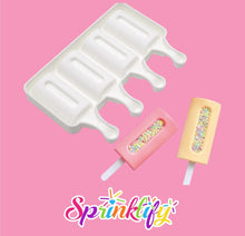 Load image into Gallery viewer, SPRINKLIFY Popsicle Mold (4 Cavity), Cakesicle Mold, Ice Cream Mold, Dessert Mold, High Quality Silicone Mold, Candy Mold, Baking Supplies

