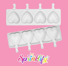 Load image into Gallery viewer, SPRINKLIFY Heart Cakesicle Mold, Popsicle Mold, Baking Mold, Dessert Mold, High Quality Silicone Mold, Candy Mold, Holiday Baking Supplies
