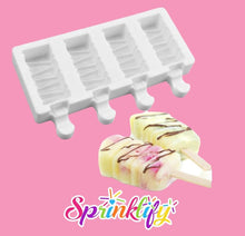 Load image into Gallery viewer, SPRINKLIFY Popsicle Mold (4 Cavity), Cakesicle Mold, Baking Mold, Dessert Mold, High Quality Silicone Mold, Candy Mold, Baking Supplies
