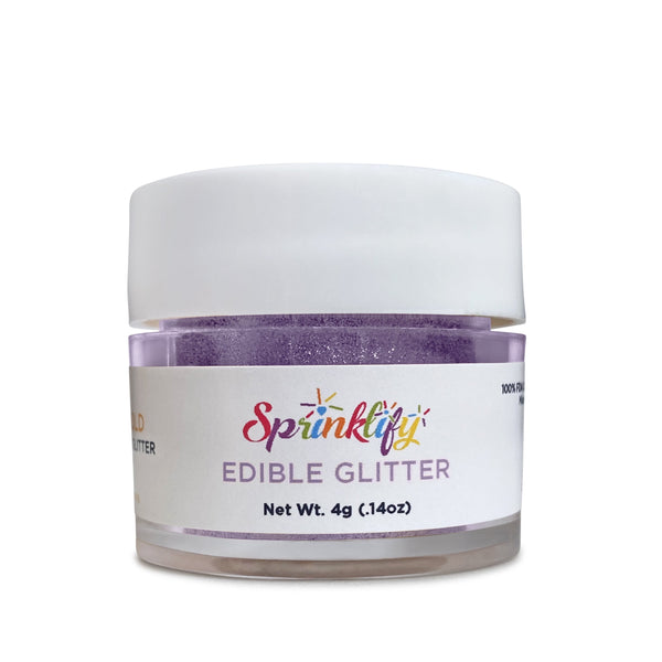 Edible Glitter in Lilac Purple - Sprinklify