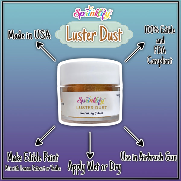Luster Dust in Silver Pearl