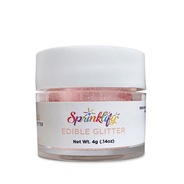 Edible Glitter in Rose Gold - Sprinklify